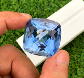 Santa Maria Blue Color Aquamarine Gemstone, Aquamarine Faceted Cut Stone, Top Grade Aquamarine for Collection - 81.56 carat