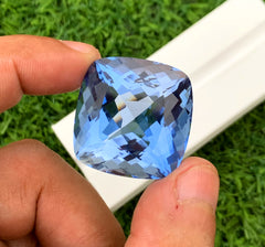 Santa Maria Blue Color Aquamarine Gemstone, Aquamarine Faceted Cut Stone, Top Grade Aquamarine for Collection - 81.56 carat