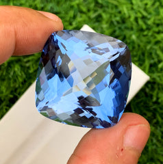 Santa Maria Blue Color Aquamarine Gemstone, Aquamarine Faceted Cut Stone, Top Grade Aquamarine for Collection - 81.56 carat