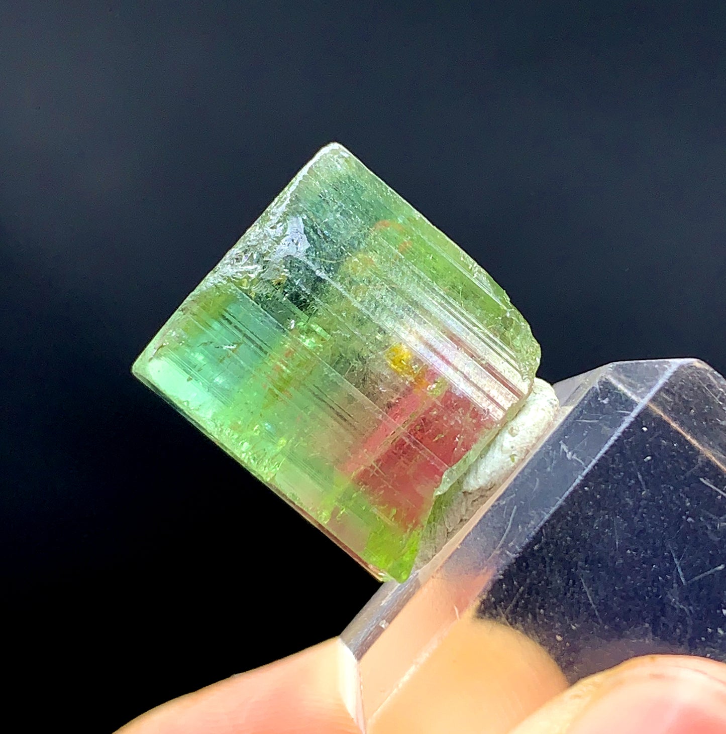 Bicolor Watermelon Tourmaline Crystal from Paprok Afghanistan - 45.25 carat