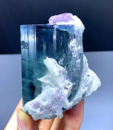 Blue Tourmaline with Kunzite and Albite from Afghanistan - 279 gram