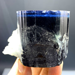 Blue Cap Tourmaline with Cleavelandite Albite from Paprok Afghanistan - 366 gram