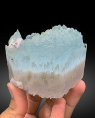 Bicolor Beryl, AquaMorganite Crystal, Morganite var Aquamarine with Etched Terminations, Scepter AquaMorganite Specimen - 388 gram