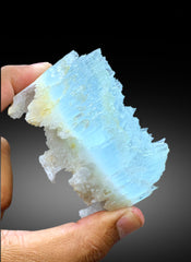 Bicolor Beryl, AquaMorganite Crystal, Morganite var Aquamarine with Etched Terminations, Scepter AquaMorganite Specimen - 388 gram