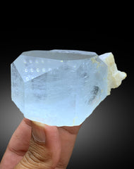 Sky Blue Color Aquamarine with Feldspar from Shigar valley Skardu Pakistan - 240 gram