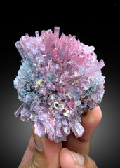 Cotton Candy Tourmaline Bunch, Tourmaline Cluster, Bicolor Tourmaline, Crystals Cluster, Afghan Tourmaline - 181 gram