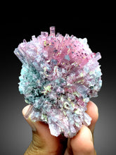 Cotton Candy Tourmaline Bunch, Tourmaline Cluster, Bicolor Tourmaline, Crystals Cluster, Afghan Tourmaline - 181 gram
