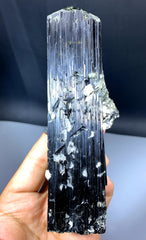 Well Terminated Schorl Black Tourmaline Crystal from Skardu Pakistan - 467 gram