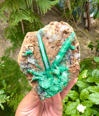 Lush Green Emerald Crystals on Matrix from Panjshir valley, Afghanistan - 466 gram