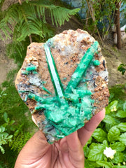 Lush Green Emerald Crystals on Matrix from Panjshir valley, Afghanistan - 466 gram
