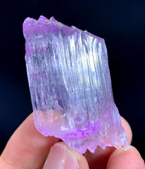 Double Sided Unique Etched Mountain Shape Terminations Pink Kunzite Crystal from Nuristan Afghanistan - 37 gram