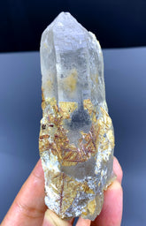 Rare Sagenite Rutile on Quartz from Skardu Pakistan - 152 gram