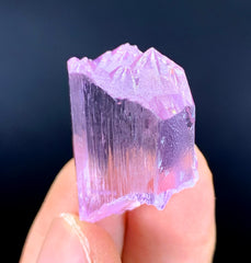 Transparent Mountain Shape Terminations Pink Kunzite Crystal from Nuristan Afghanistan - 13 gram