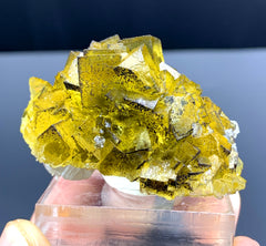 Honey Brown Color Fluorite Crystal from Spain - 68 gram