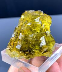Honey Brown Color Fluorite Crystal from Spain - 68 gram