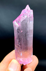 Transparent Double Sided Unique Mountain Shape Terminations Pink Kunzite Crystal from Nuristan, Afghanistan - 42 gram