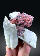 Rare Pink Vayrynenite on Feldspar from Skardu Pakistan - 260 gram