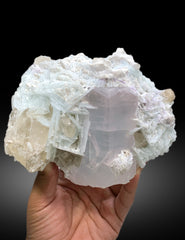 Huge Size AquaMorganite with Smoky Quartz and Cleavelandite Albite, AquaMorganite Specimen - 1542 gram