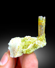Natural watermelon Tourmaline Crystals with Albite, Tourmaline Specimen, Raw Mineral, Tourmaline from Paprok Afghanistan - 13 gram