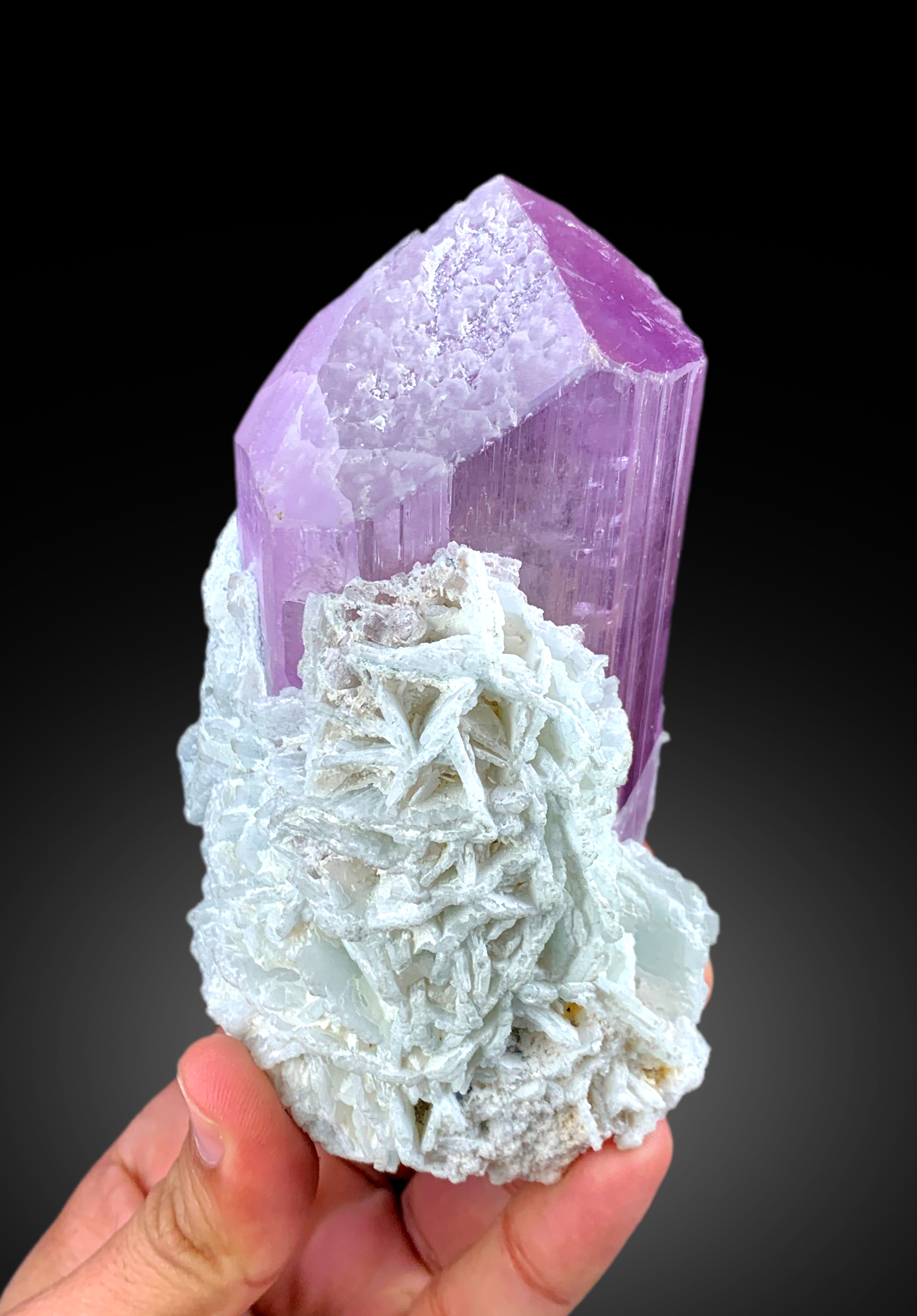Exquisite Natural Pink Kunzite Crystal with Cleavelandite, Kunzite Specimen, Raw Mineral, Kunzite from Afghanistan - 694 gram