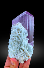 Exquisite Natural Pink Kunzite Crystal with Cleavelandite, Kunzite Specimen, Raw Mineral, Kunzite from Afghanistan - 694 gram