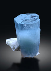 Sky Blue Aquamarine Crystal on Albite from shigar valley Pakistan - 135 gram