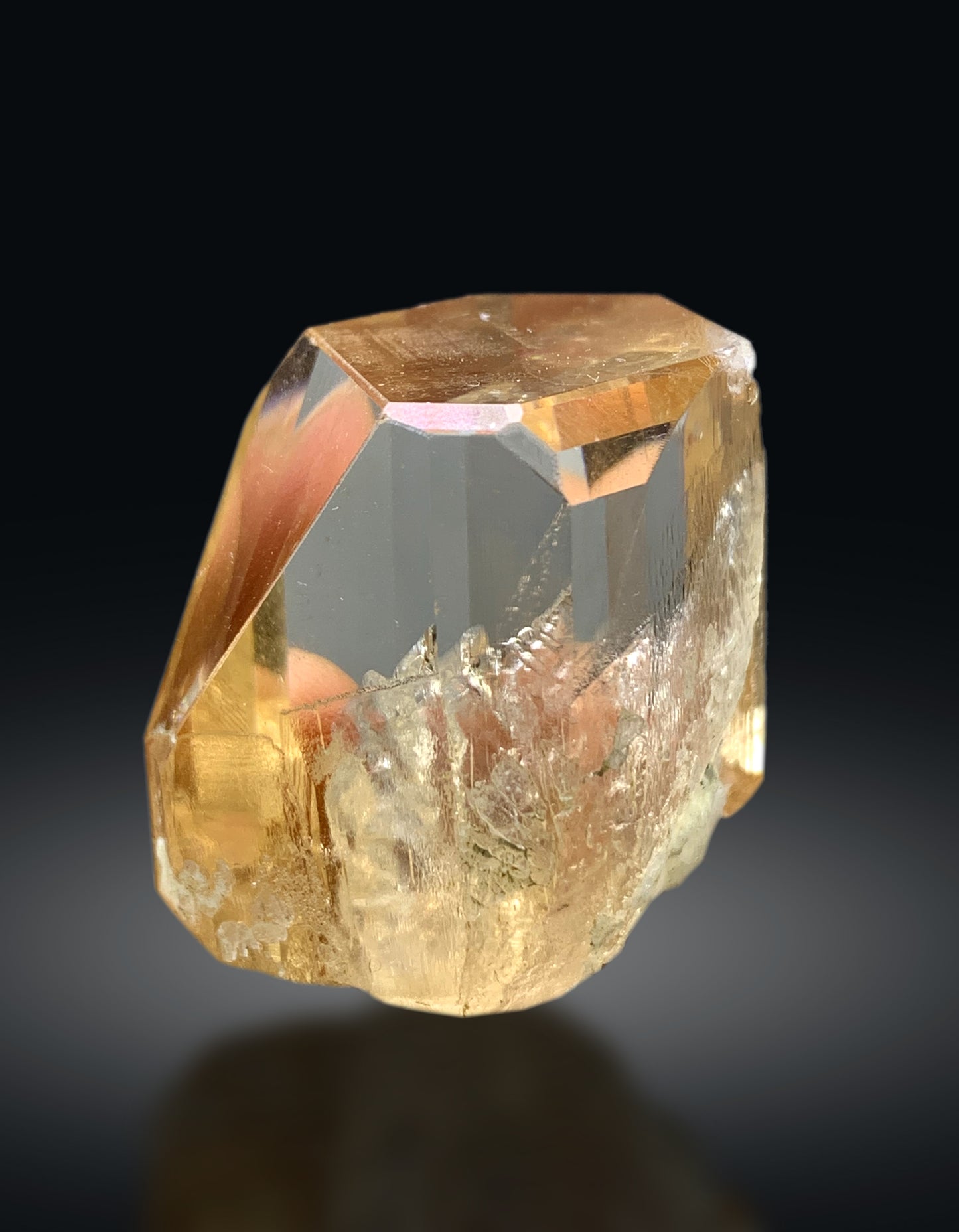 Honey Brown Color Gemmy Topaz Crystal from Pakistan - 76 grams