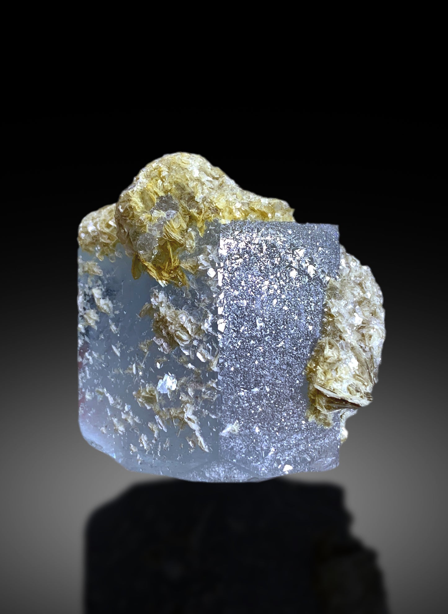Sky Blue Aquamarine on Muscovite from Pakistan - 216 gram