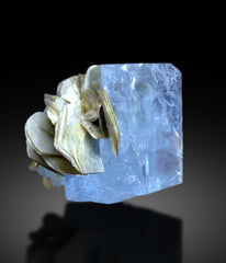 Sky Blue Aquamarine on Muscovite from Pakistan - 130 gram