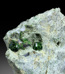 Lush Green Demantoid Garnet Crystals n Matrix - 1014 gram