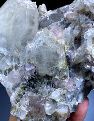 Pink Morganite with Watermelon Tourmalines, Lepidolite and Quartz from Afghanistan - 1600 grams