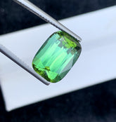 Cusshion Cut Mint Green Tourmaline Gemstone, Loose Gemstone, Faceted Tourmaline, Gemstone Jewelry, Afghan Tourmaline - 9.20 CT
