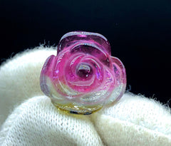 Top Quality Bicolor Tourmaline Carving, Tourmaline Necklace, Hand Carved, Polished Tourmaline Carving - 7.70 CT