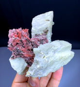 Rare Pink Vayrynenite on Feldspar from Skardu Pakistan - 260 gram