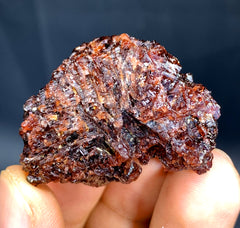 Etched Red Spessartine Garnet Crystal from Skardu Pakistan - 30 gram