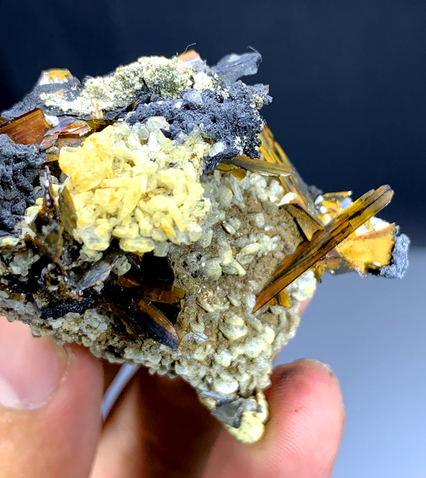 Rare Red Brookite on Matrix from Baluchistan Pakistan - 43 gram