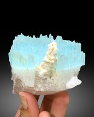 Bicolor Beryl, AquaMorganite Crystal, Morganite var Aquamarine with Etched Terminations, AquaMorganite Specimen - 615 gram
