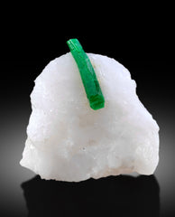 Lush Green Color Emerald Crystal on Matrix, Emerald Specimen, Raw Mineral, Emerald Stone, Emerald from Pakistan - 108 gram