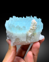 Bicolor Beryl, AquaMorganite Crystal, Morganite var Aquamarine with Etched Terminations, AquaMorganite Specimen - 615 gram