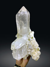 Green Tourmaline Crystals on Albite and Quartz from Pakistan - 3.3 Kg