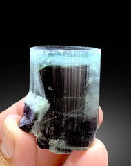 Natural Blue Cap Tourmaline Crystal from Paprok Afghanistan - 79 gram