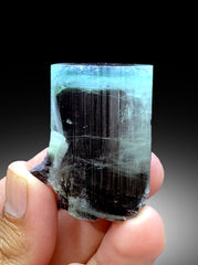 Natural Blue Cap Tourmaline Crystal from Paprok Afghanistan - 79 gram