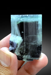 Natural Blue Cap Tourmaline Crystal from Paprok Afghanistan - 79 gram