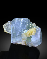 Sky Blue Aquamarine Crystals on Mica from Pakistan - 77 gram