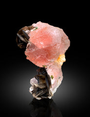 Natural Hot Pink Color Fluorite with Muscovite Mica, Raw Mineral, Crystal Specimen, Fluorite Specimen - 491 gram