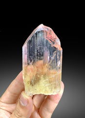 V Shape Terminated Transparent Pink Kunzite Crystal from Nuristan Afghanistan - 92 gram