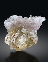 Crystallized Rose Quartz on Elestial Smoky Quartz from Paprok Afghanistan - 56 grams