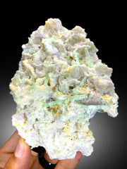 Natural Green Tourmaline Crystals on Lepidolite, Tourmaline Specimen, Raw Mineral, Tourmaline from Afghanistan - 677 gram