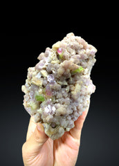 Watermelon Bicolor Tourmaline Crystals on Lepidolite from Paprok Afghanistan - 325 gram