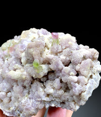 Watermelon Bicolor Tourmaline Crystals on Lepidolite from Paprok Afghanistan - 325 gram